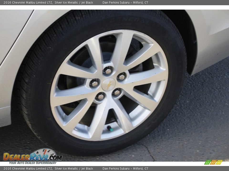 2016 Chevrolet Malibu Limited LTZ Silver Ice Metallic / Jet Black Photo #22