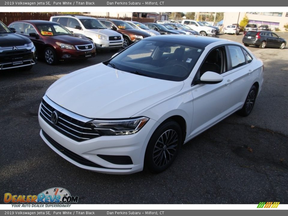 2019 Volkswagen Jetta SE Pure White / Titan Black Photo #1