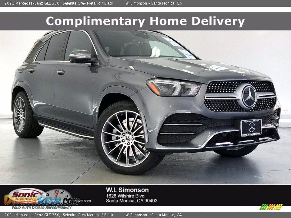 2021 Mercedes-Benz GLE 350 Selenite Grey Metallic / Black Photo #1