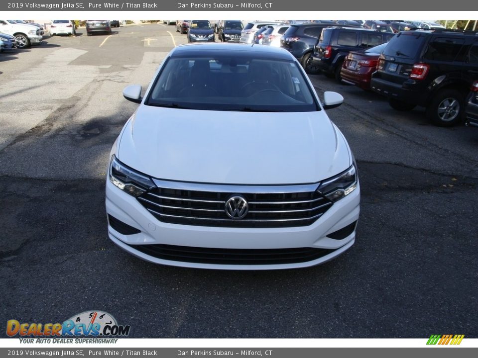 2019 Volkswagen Jetta SE Pure White / Titan Black Photo #2