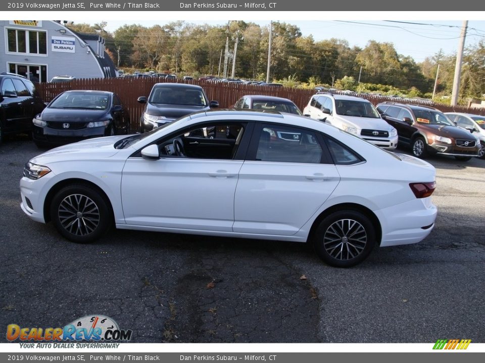 2019 Volkswagen Jetta SE Pure White / Titan Black Photo #8