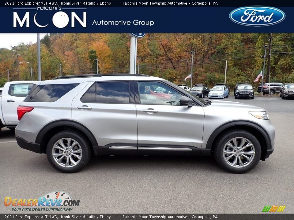 2021 Ford Explorer XLT 4WD Iconic Silver Metallic / Ebony Photo #1