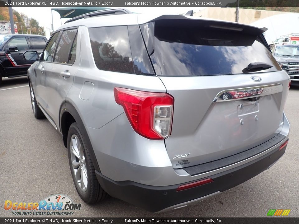 2021 Ford Explorer XLT 4WD Iconic Silver Metallic / Ebony Photo #6