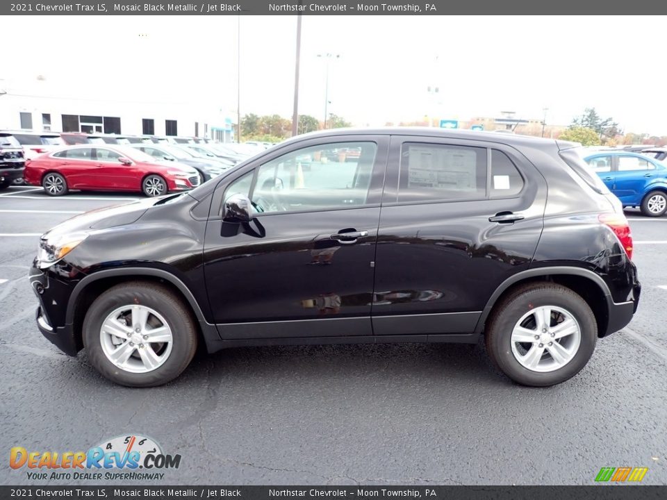 2021 Chevrolet Trax LS Mosaic Black Metallic / Jet Black Photo #3