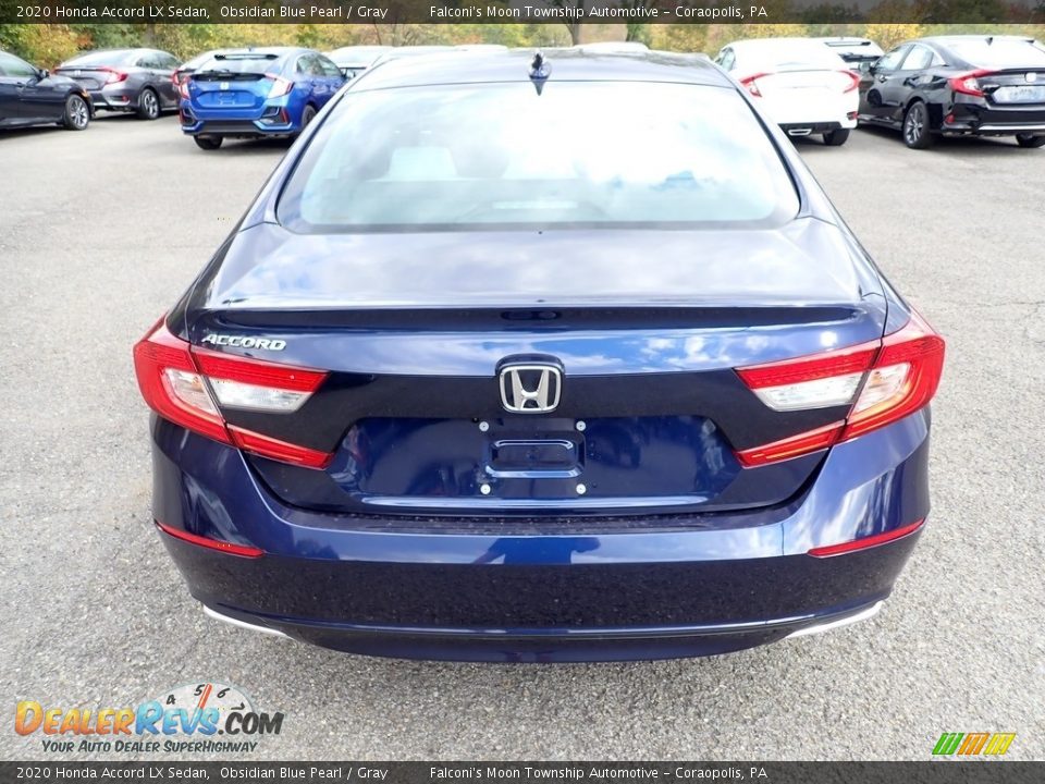 2020 Honda Accord LX Sedan Obsidian Blue Pearl / Gray Photo #5