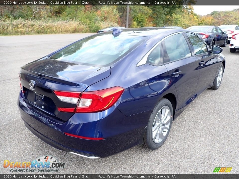 2020 Honda Accord LX Sedan Obsidian Blue Pearl / Gray Photo #6