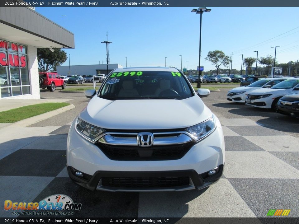 2019 Honda CR-V EX Platinum White Pearl / Ivory Photo #2