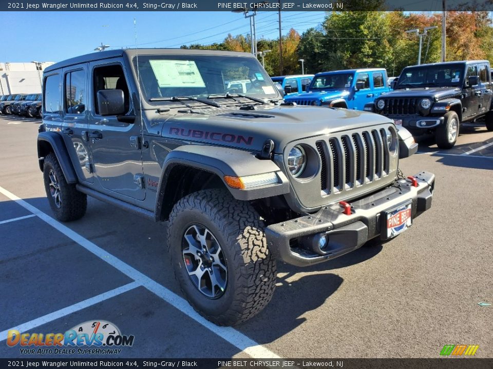 2021 Jeep Wrangler Unlimited Rubicon 4x4 Sting-Gray / Black Photo #1