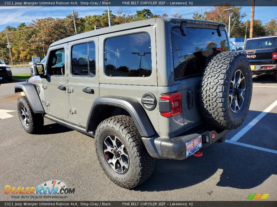 2021 Jeep Wrangler Unlimited Rubicon 4x4 Sting-Gray / Black Photo #6
