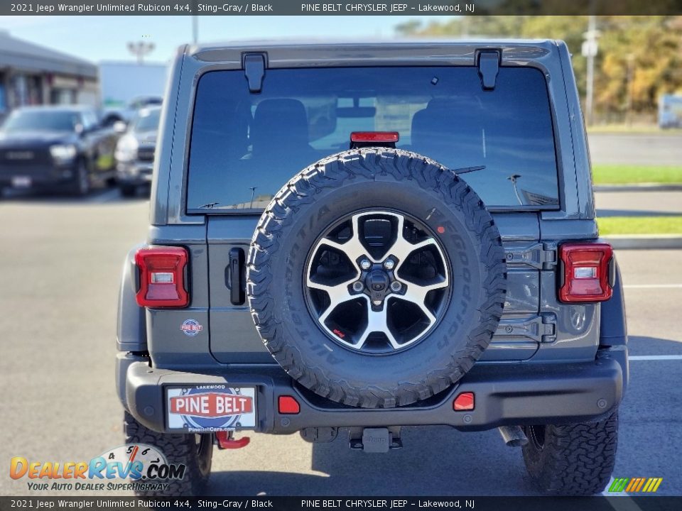 2021 Jeep Wrangler Unlimited Rubicon 4x4 Sting-Gray / Black Photo #7