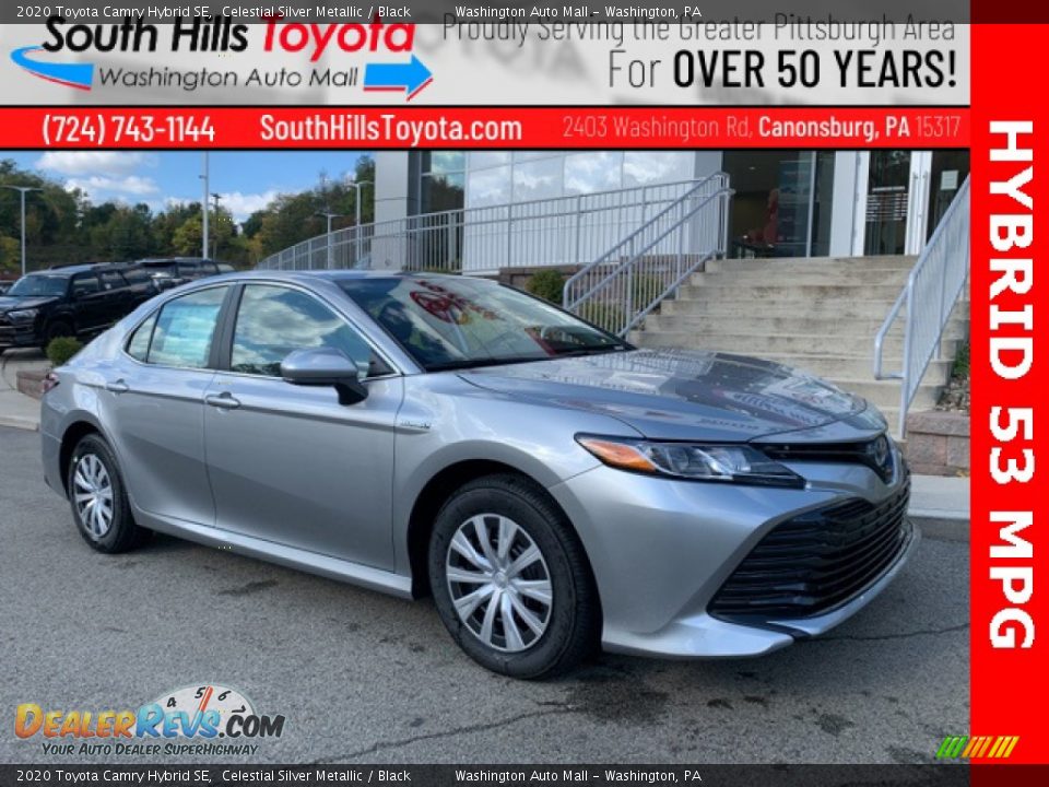 2020 Toyota Camry Hybrid SE Celestial Silver Metallic / Black Photo #1