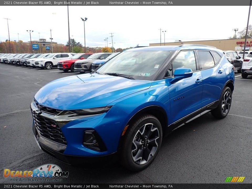 2021 Chevrolet Blazer RS AWD Bright Blue Metallic / Jet Black Photo #1