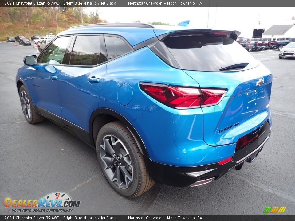 2021 Chevrolet Blazer RS AWD Bright Blue Metallic / Jet Black Photo #4