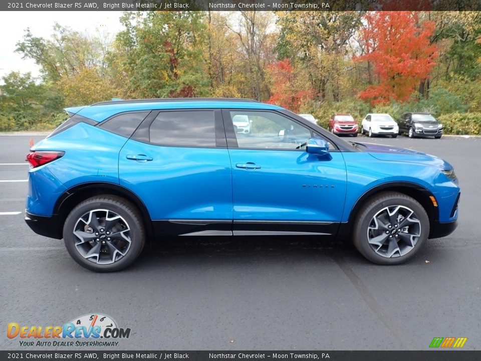 2021 Chevrolet Blazer RS AWD Bright Blue Metallic / Jet Black Photo #7