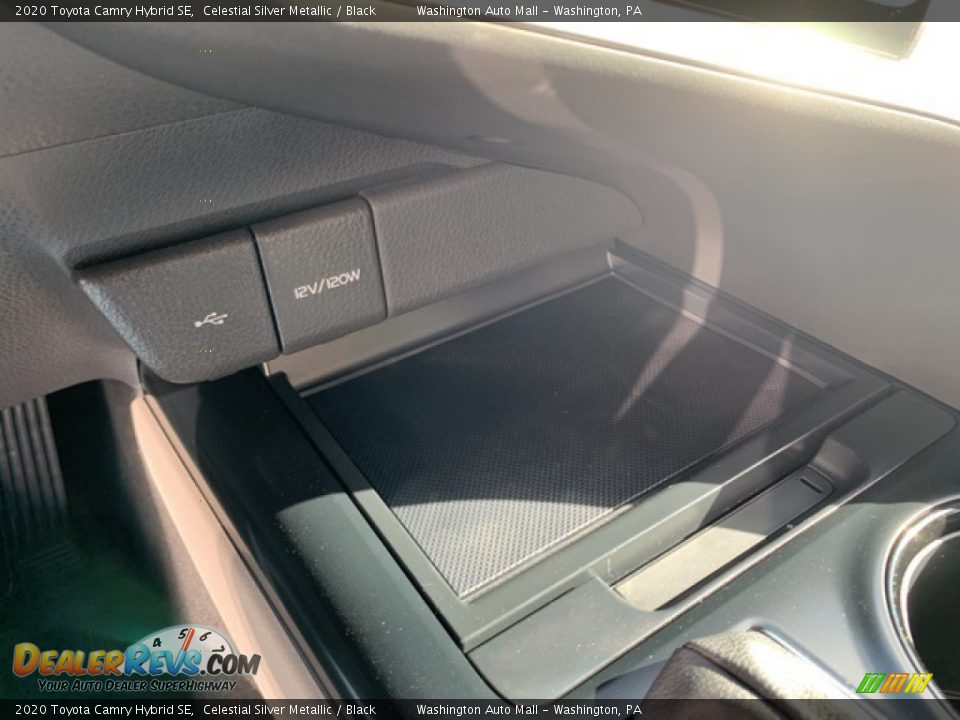 2020 Toyota Camry Hybrid SE Celestial Silver Metallic / Black Photo #13
