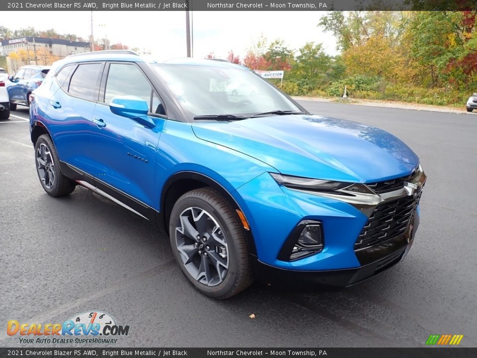 2021 Chevrolet Blazer RS AWD Bright Blue Metallic / Jet Black Photo #8