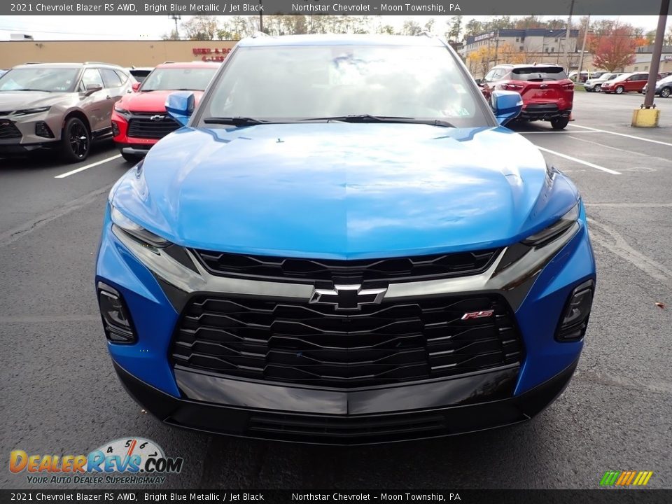 2021 Chevrolet Blazer RS AWD Bright Blue Metallic / Jet Black Photo #9