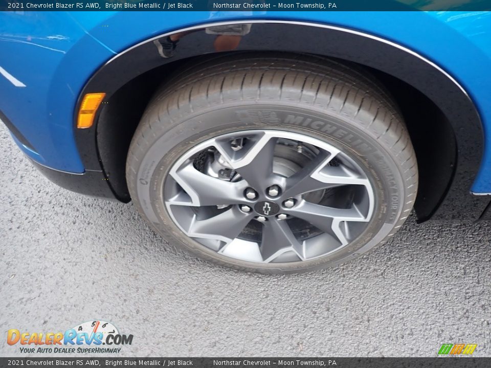 2021 Chevrolet Blazer RS AWD Bright Blue Metallic / Jet Black Photo #2