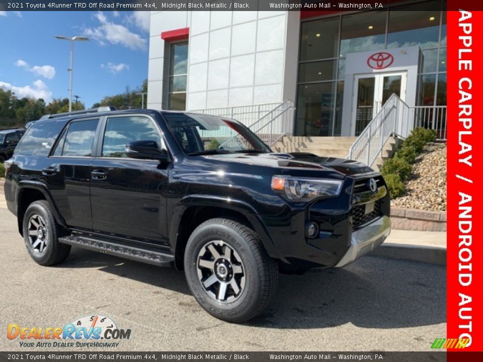 2021 Toyota 4Runner TRD Off Road Premium 4x4 Midnight Black Metallic / Black Photo #1