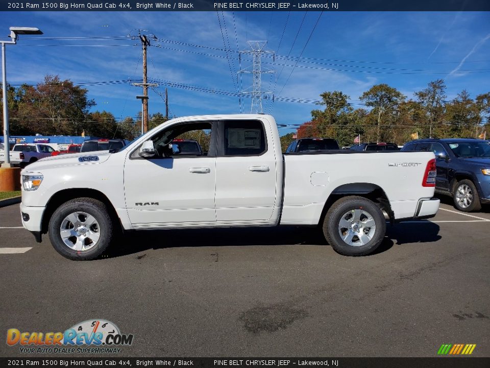 Bright White 2021 Ram 1500 Big Horn Quad Cab 4x4 Photo #4