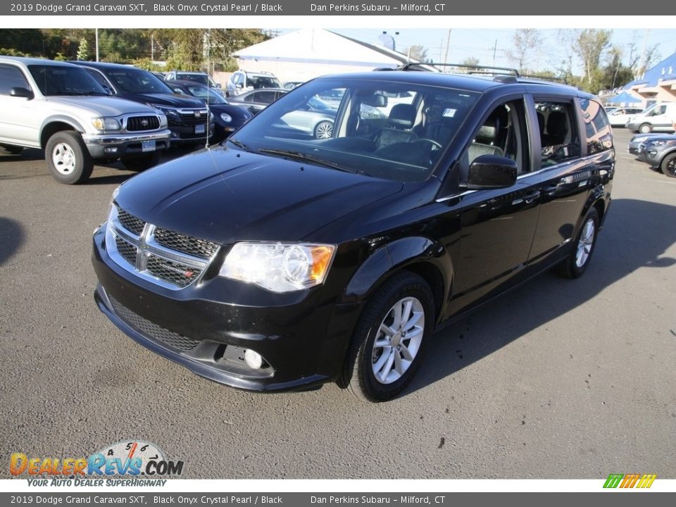 2019 Dodge Grand Caravan SXT Black Onyx Crystal Pearl / Black Photo #1