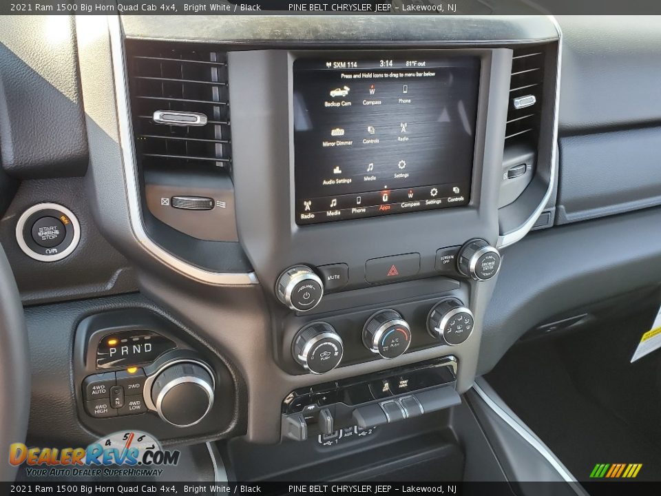 Controls of 2021 Ram 1500 Big Horn Quad Cab 4x4 Photo #14