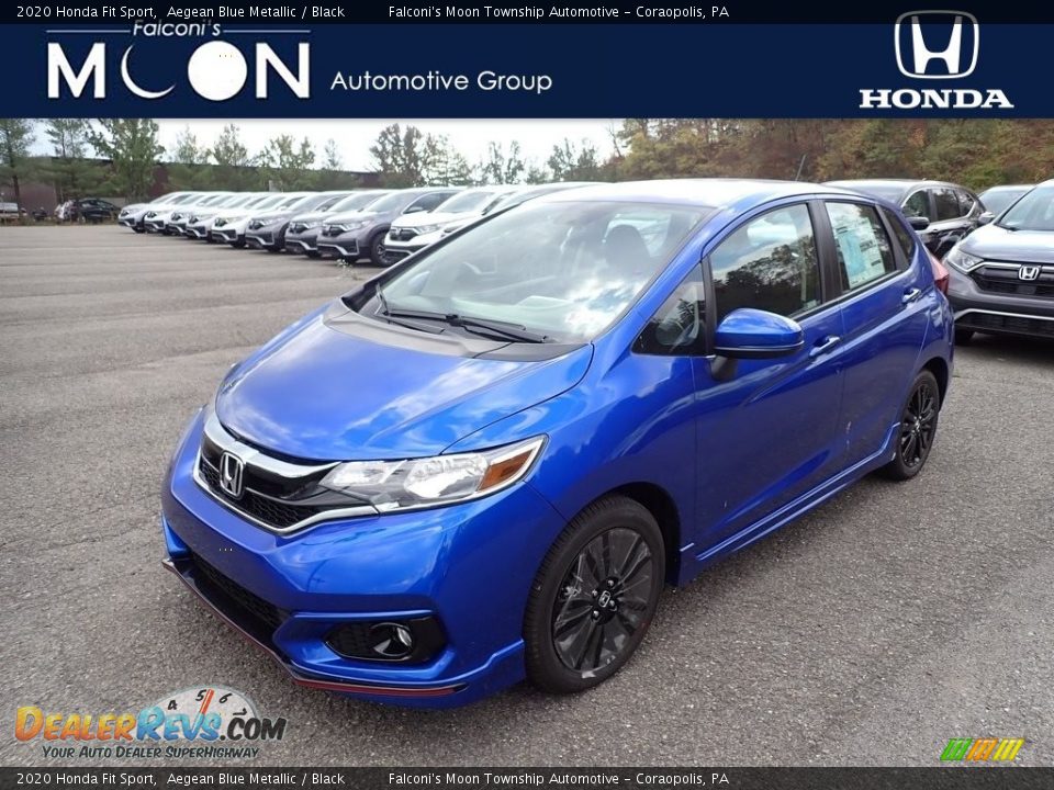 2020 Honda Fit Sport Aegean Blue Metallic / Black Photo #1