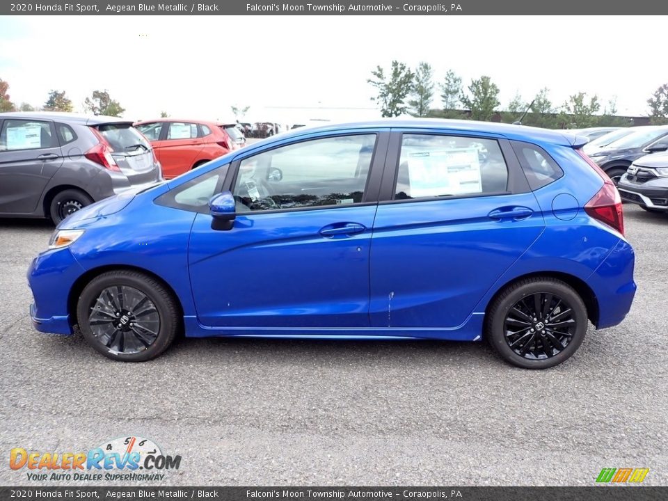 2020 Honda Fit Sport Aegean Blue Metallic / Black Photo #2