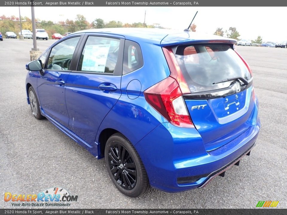 2020 Honda Fit Sport Aegean Blue Metallic / Black Photo #4