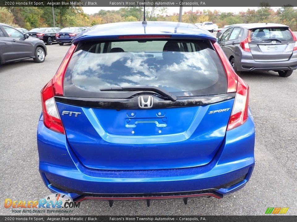 2020 Honda Fit Sport Aegean Blue Metallic / Black Photo #5