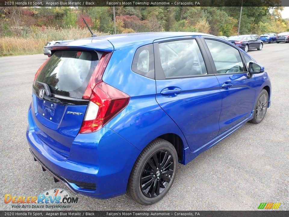2020 Honda Fit Sport Aegean Blue Metallic / Black Photo #6