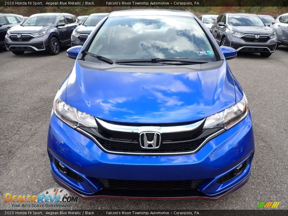 2020 Honda Fit Sport Aegean Blue Metallic / Black Photo #8