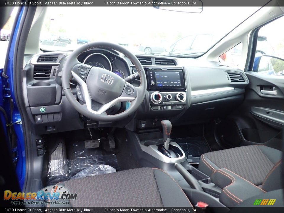 Black Interior - 2020 Honda Fit Sport Photo #11