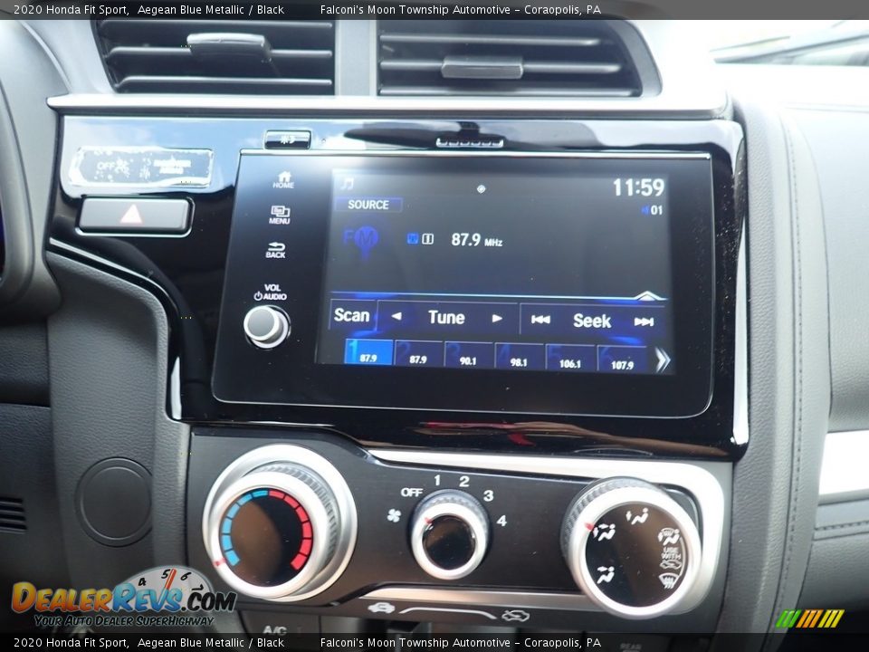 2020 Honda Fit Sport Aegean Blue Metallic / Black Photo #14