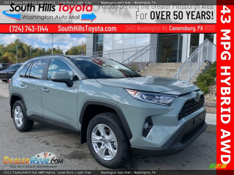 2021 Toyota RAV4 XLE AWD Hybrid Lunar Rock / Light Gray Photo #1