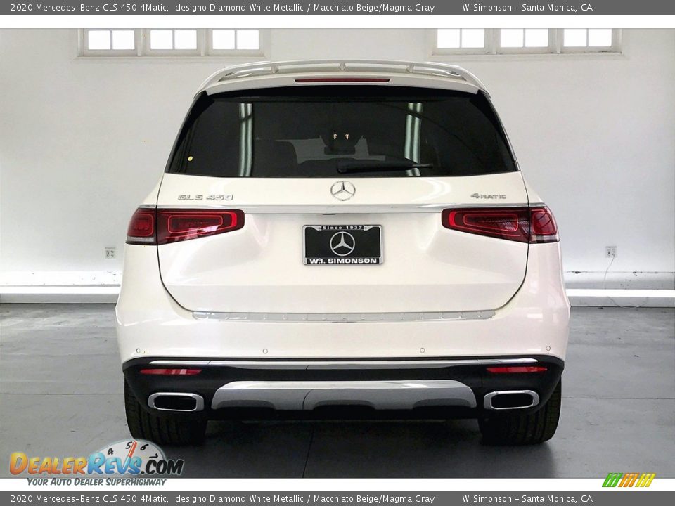 2020 Mercedes-Benz GLS 450 4Matic designo Diamond White Metallic / Macchiato Beige/Magma Gray Photo #3