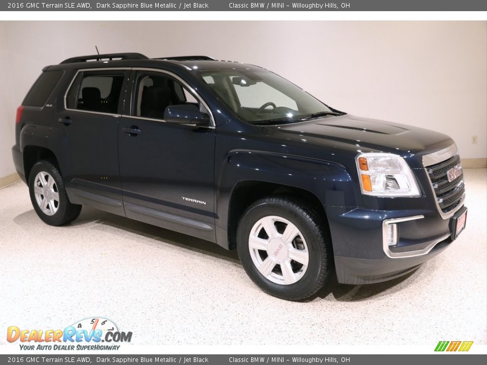 2016 GMC Terrain SLE AWD Dark Sapphire Blue Metallic / Jet Black Photo #1