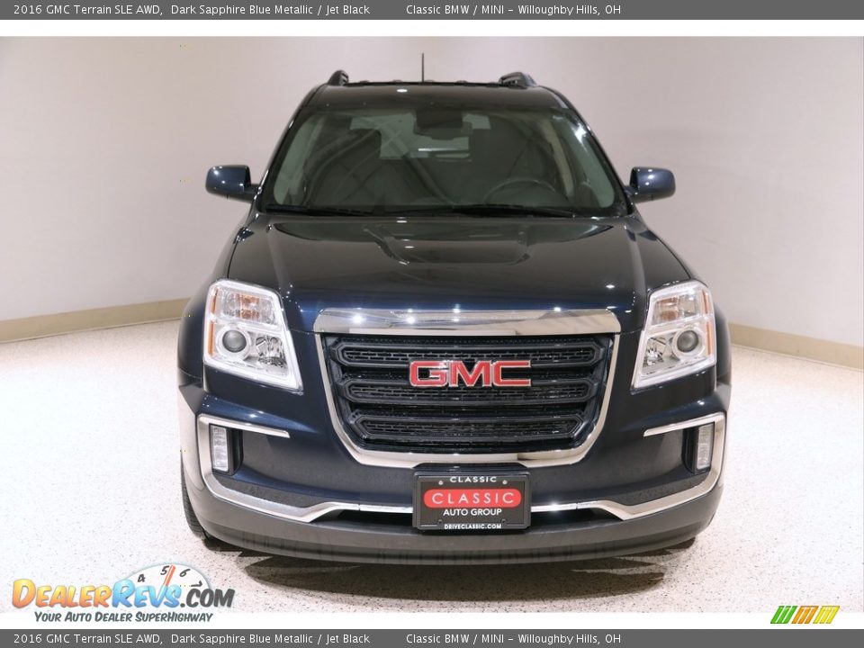 2016 GMC Terrain SLE AWD Dark Sapphire Blue Metallic / Jet Black Photo #2