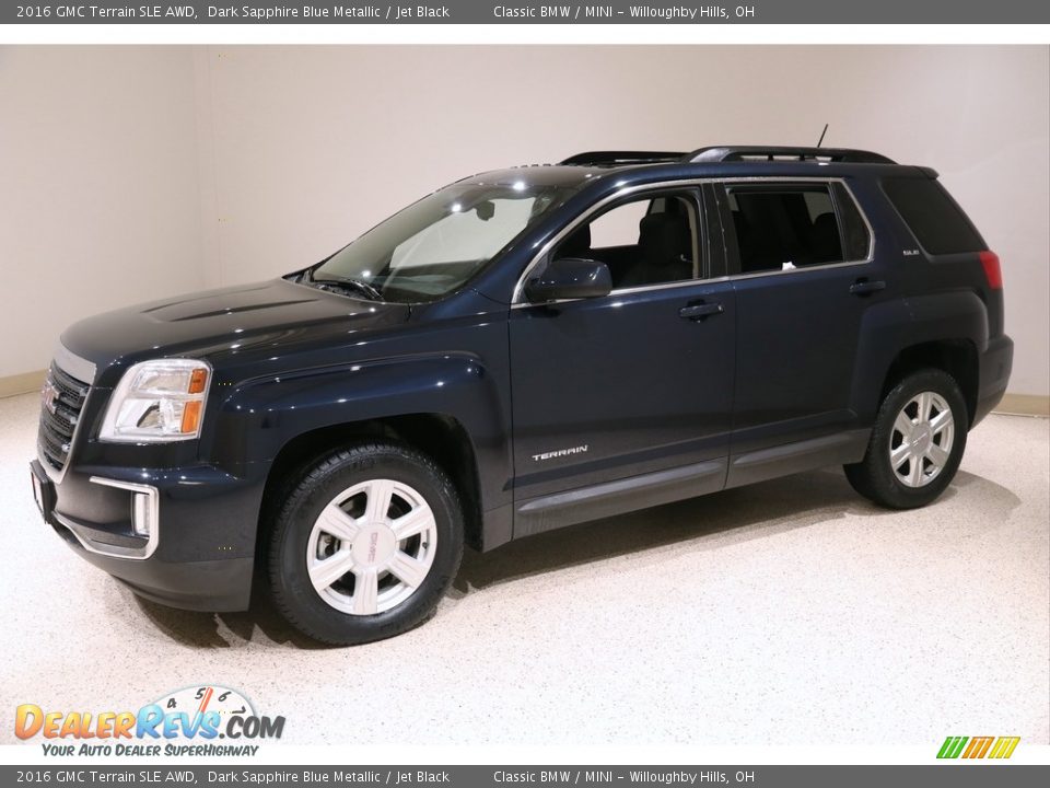 2016 GMC Terrain SLE AWD Dark Sapphire Blue Metallic / Jet Black Photo #3
