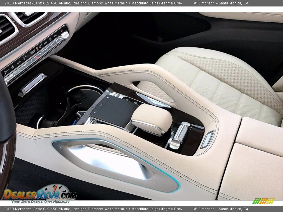 2020 Mercedes-Benz GLS 450 4Matic designo Diamond White Metallic / Macchiato Beige/Magma Gray Photo #7