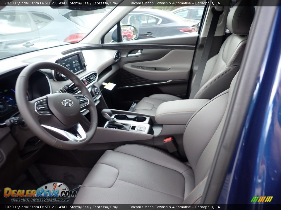 Espresso/Gray Interior - 2020 Hyundai Santa Fe SEL 2.0 AWD Photo #8