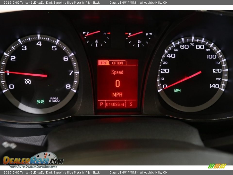2016 GMC Terrain SLE AWD Dark Sapphire Blue Metallic / Jet Black Photo #8