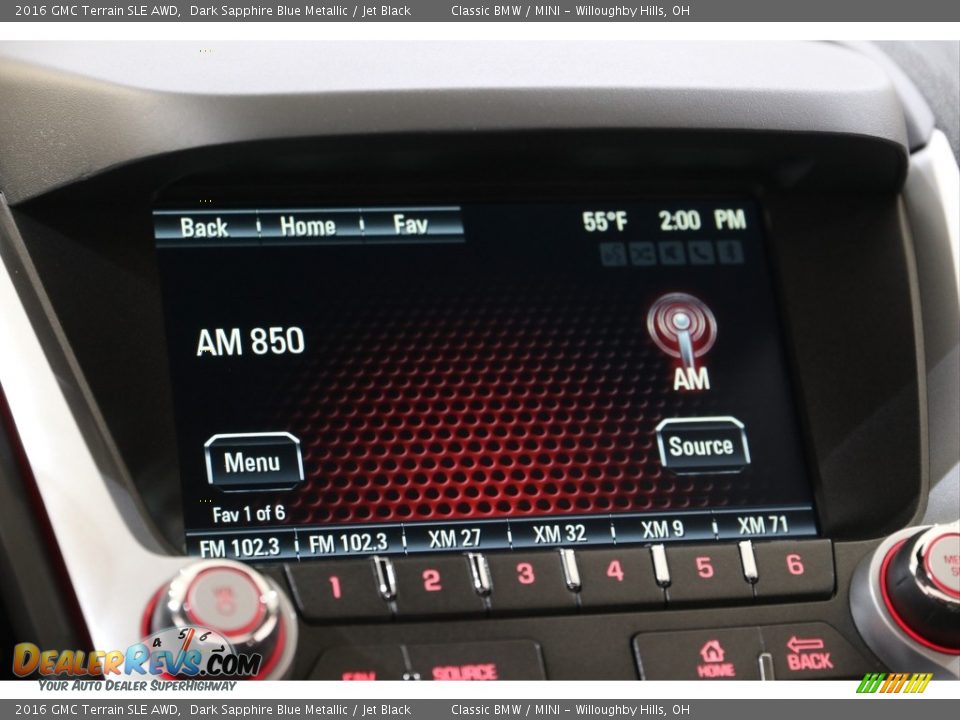 2016 GMC Terrain SLE AWD Dark Sapphire Blue Metallic / Jet Black Photo #10