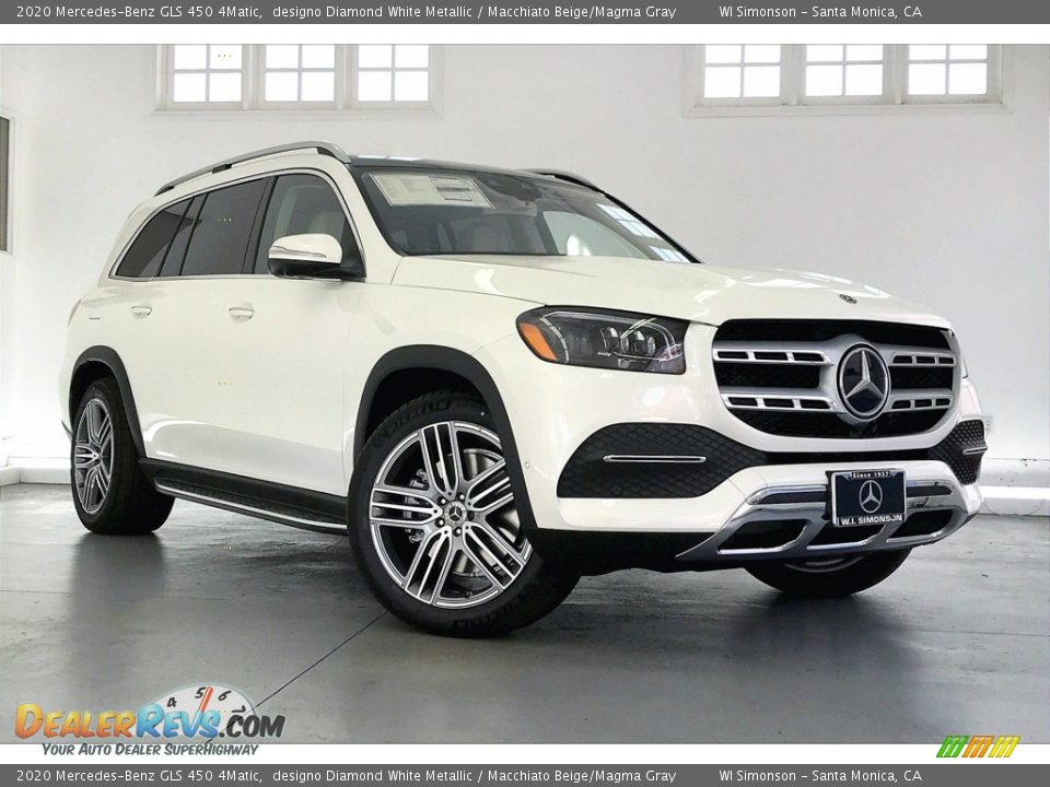 2020 Mercedes-Benz GLS 450 4Matic designo Diamond White Metallic / Macchiato Beige/Magma Gray Photo #12