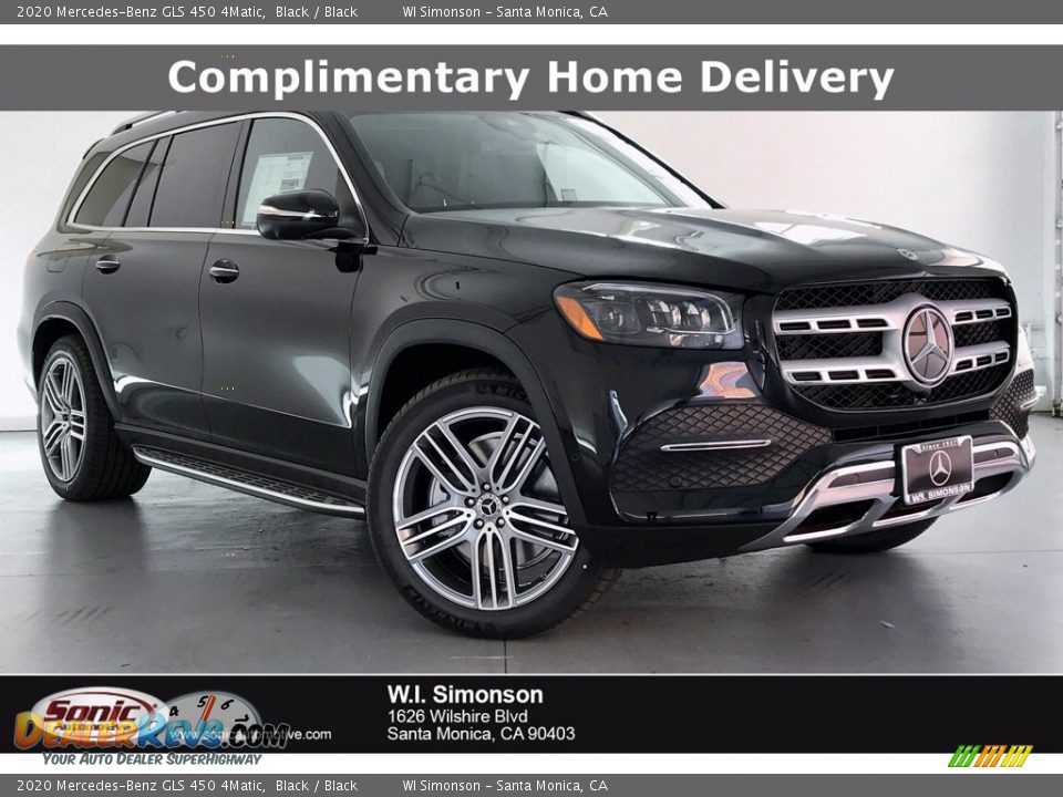 2020 Mercedes-Benz GLS 450 4Matic Black / Black Photo #1