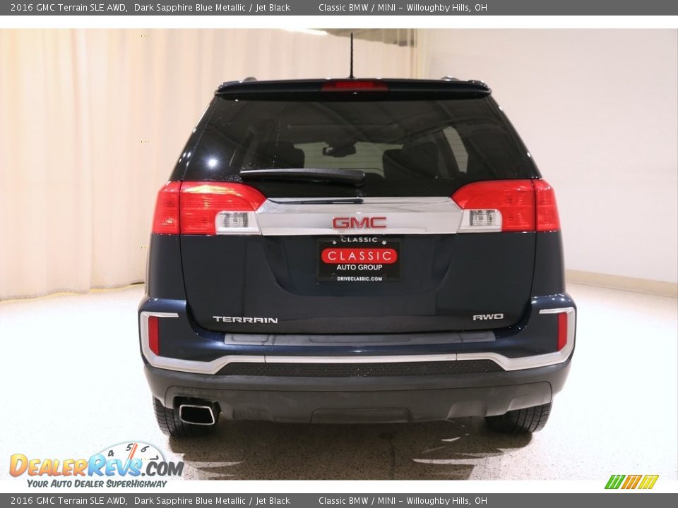 2016 GMC Terrain SLE AWD Dark Sapphire Blue Metallic / Jet Black Photo #16