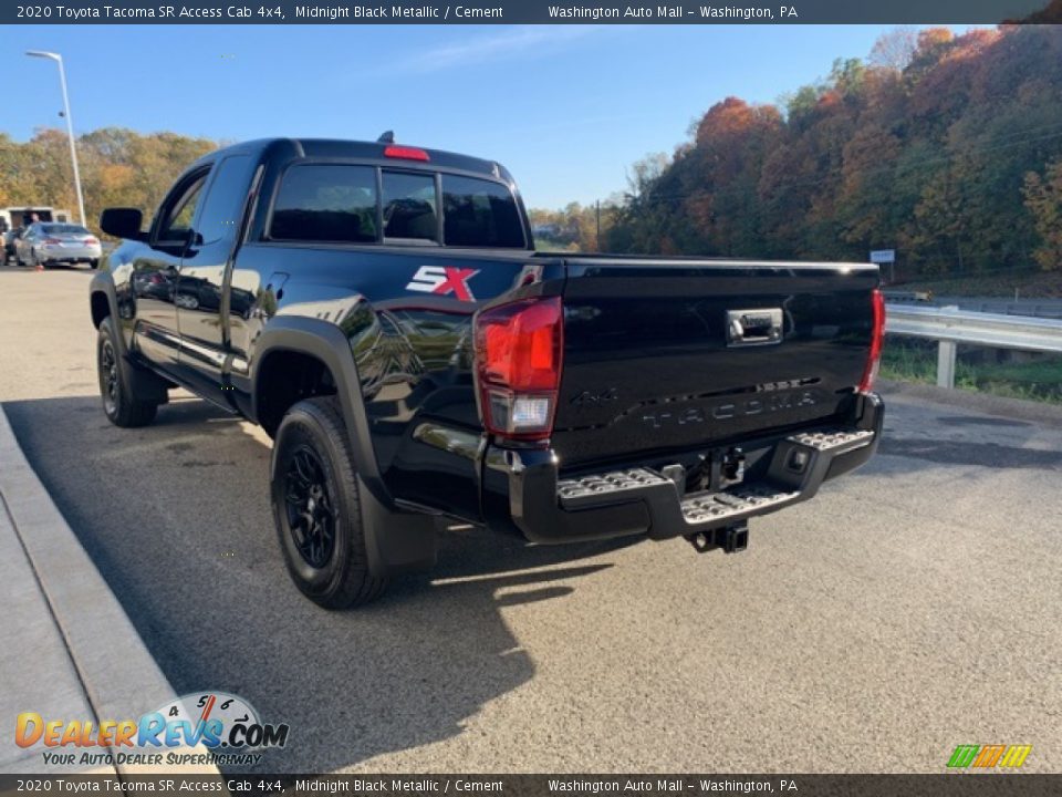 2020 Toyota Tacoma SR Access Cab 4x4 Midnight Black Metallic / Cement Photo #2