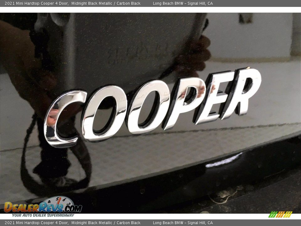 2021 Mini Hardtop Cooper 4 Door Midnight Black Metallic / Carbon Black Photo #16