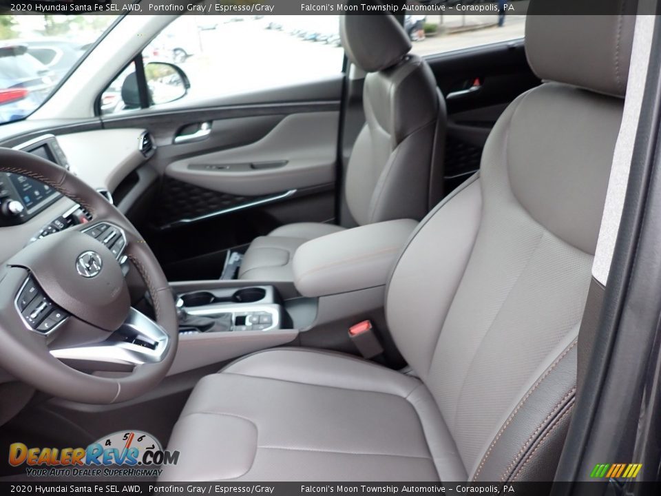 Front Seat of 2020 Hyundai Santa Fe SEL AWD Photo #10