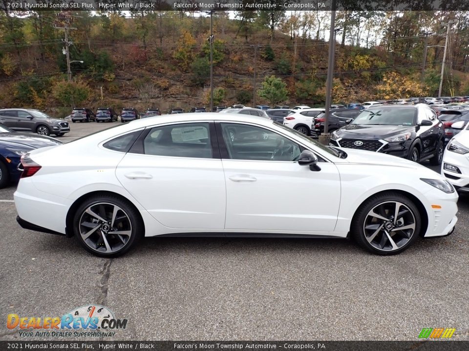 Hyper White 2021 Hyundai Sonata SEL Plus Photo #1